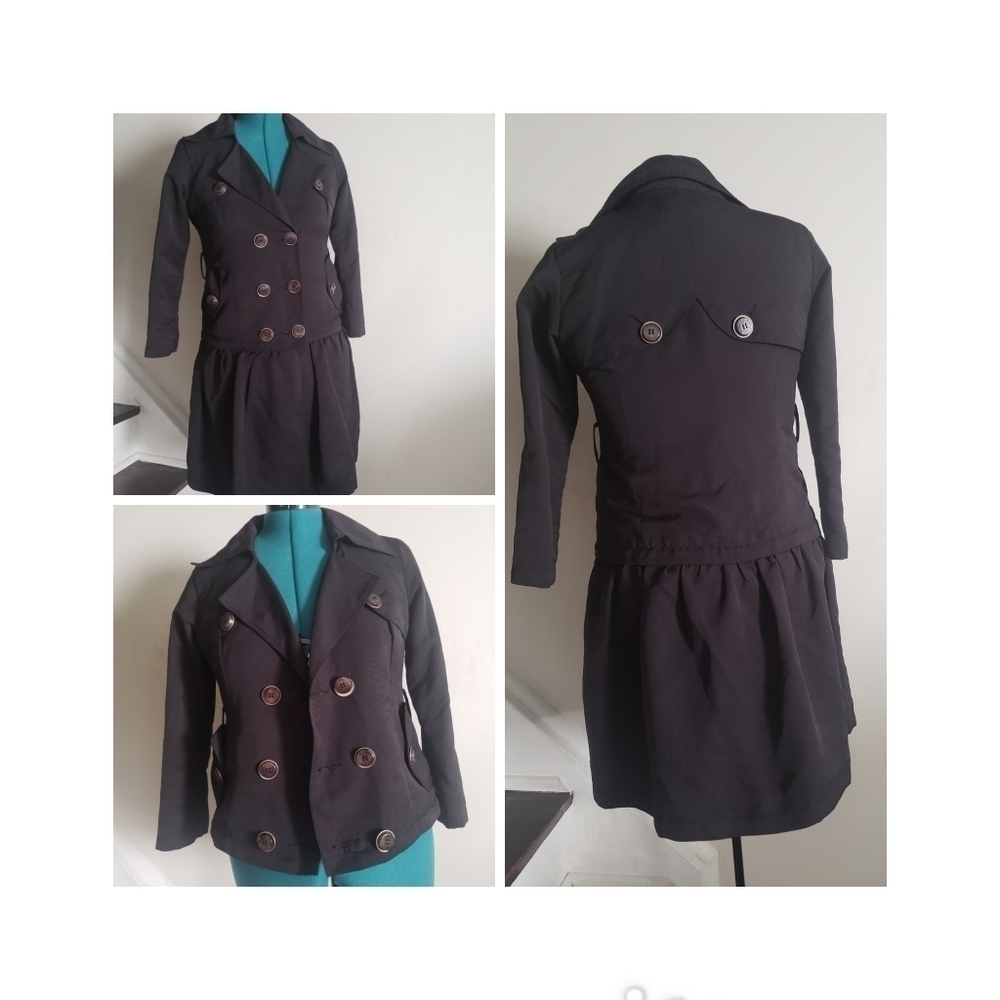 Pinko Detachable Skirt Trench Coat